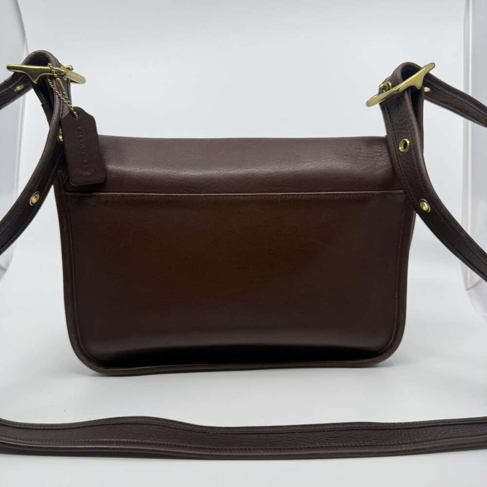 VTG 1997 Coach Patricia's Legacy 9951 Mahogany Brown Leather Shoulder Bag USA - Picture 16 of 16